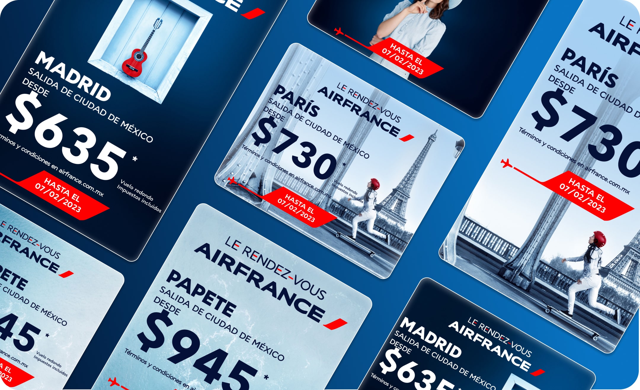 Air France banners showcase